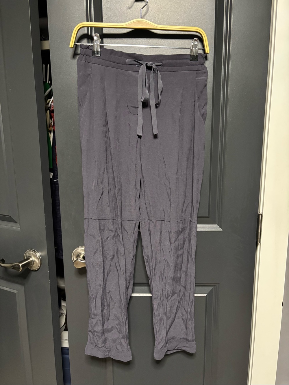 Wilfred Slate Gray Drawstring Jogger Pants